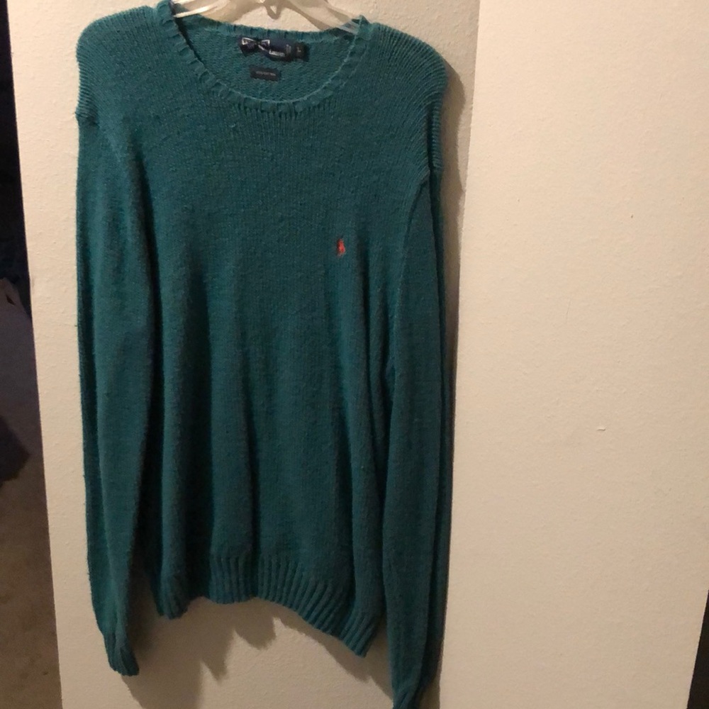 Teal Polo Knit Sweater